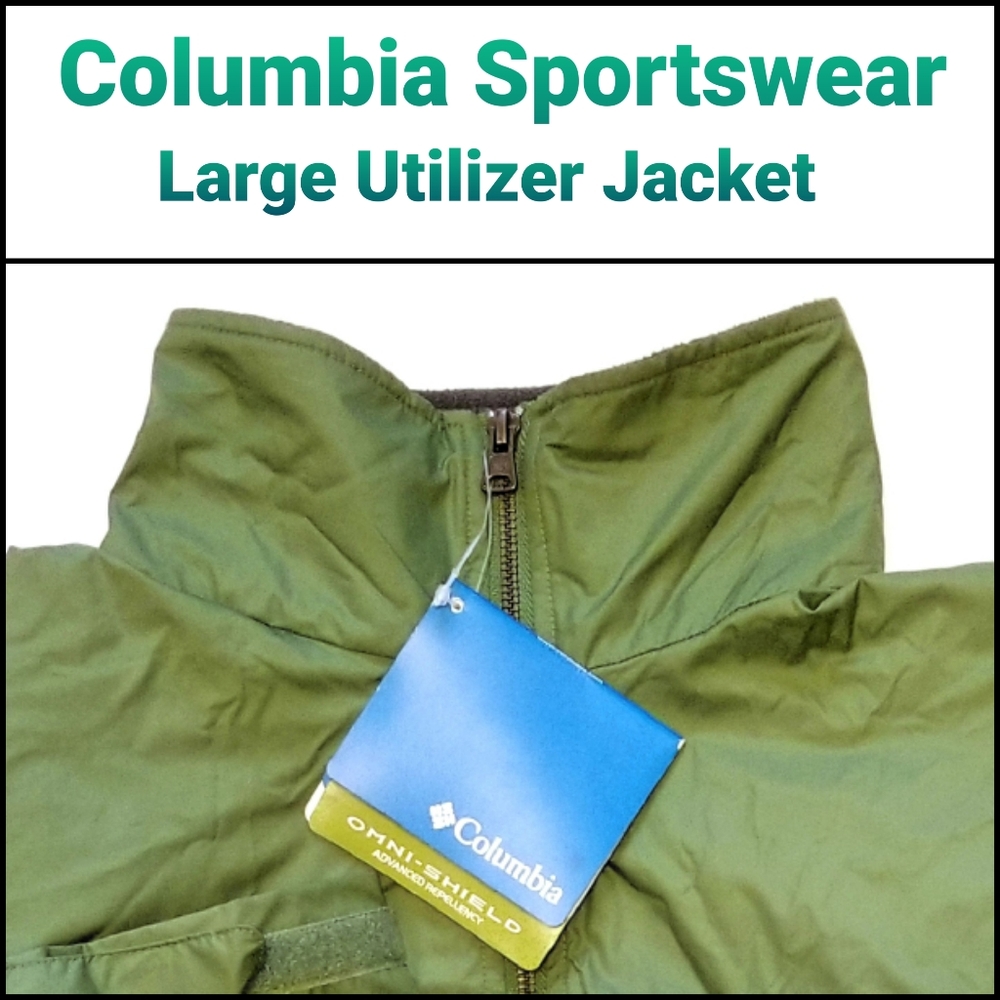 🆕️ Columbia Sportswear Green Utilizer Jacket Sz L